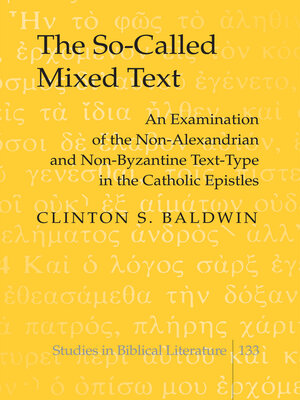 cover image of The So-Called Mixed Text